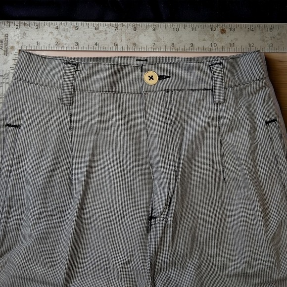 Vintage 80's Houndstooth High Waisted Stirrup Pants Liz wear  sz 6 - Picture 2 of 9